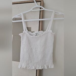 Sunday Best White Smocked Top